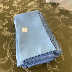 Light Blue Cloth Napkins- 8